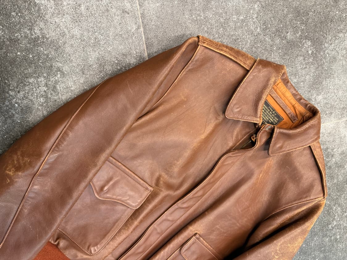 리얼맥코이 A-2 가죽자켓 34 상품이미지5