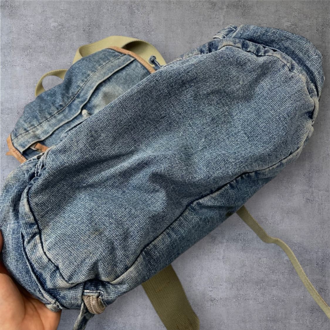 루카스 Lucas 데님 멀티포켓 빈티지 백팩 상품이미지6