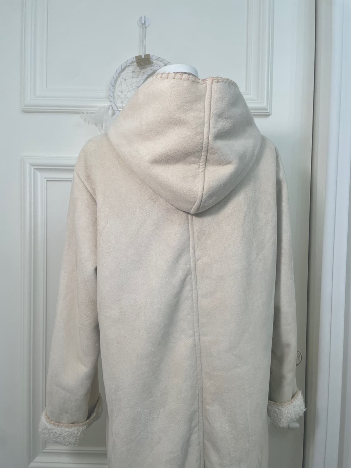 THEORIA cream ivory fur point hoodie coa 상품이미지4