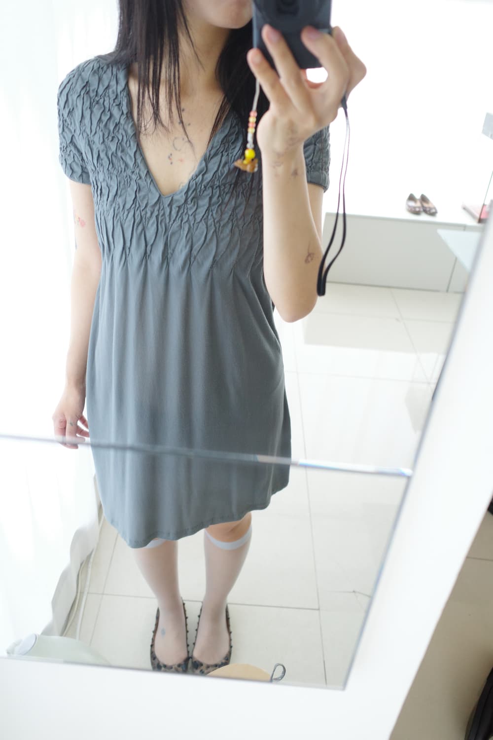Modal smocking dress 상품이미지3