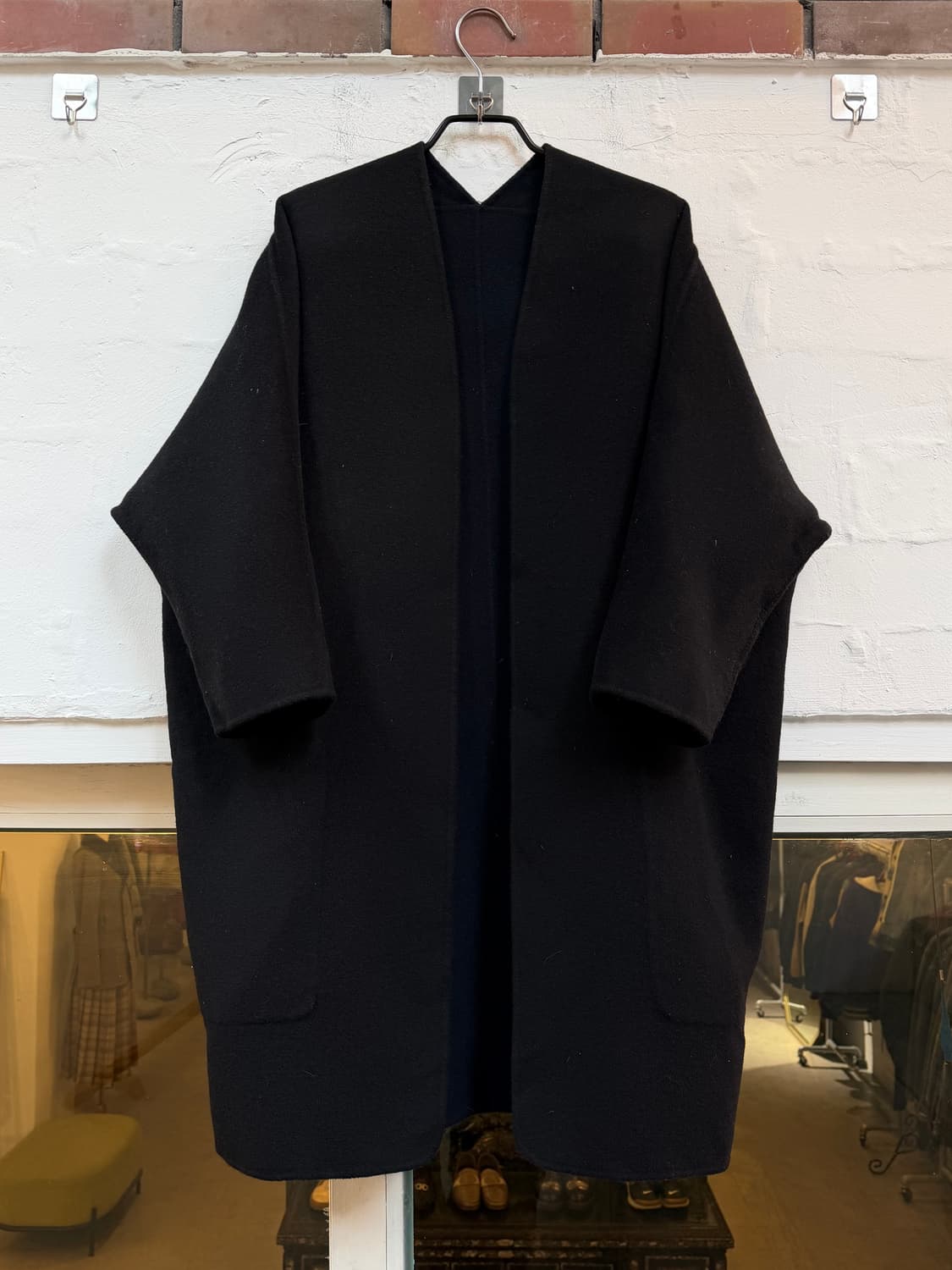 Vince 빈스 네이비 리버서블 울 코트 S 상품이미지8