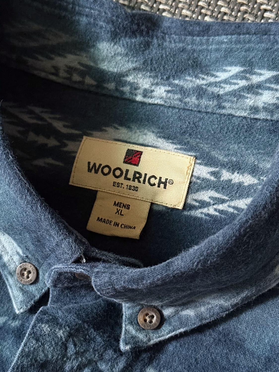 울리치 네이티브 패턴 버튼다운 빈티지 셔츠 (110) 상품이미지3