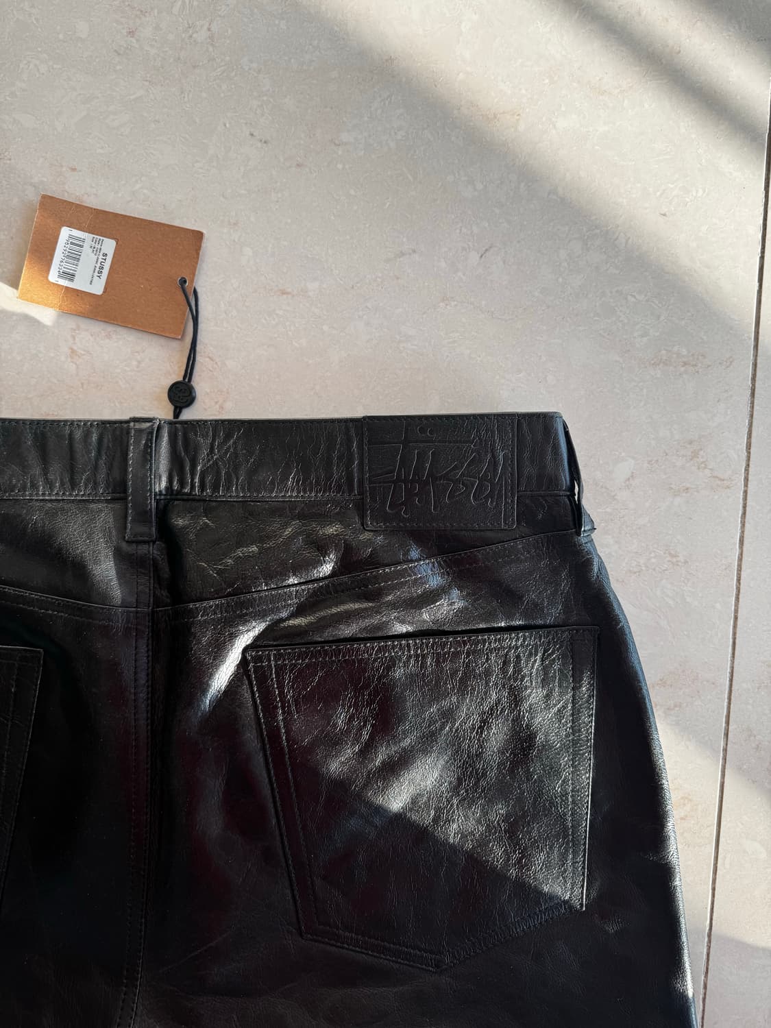 스투시 뉴 클래식 레더 팬츠 32 새상품 상품이미지6