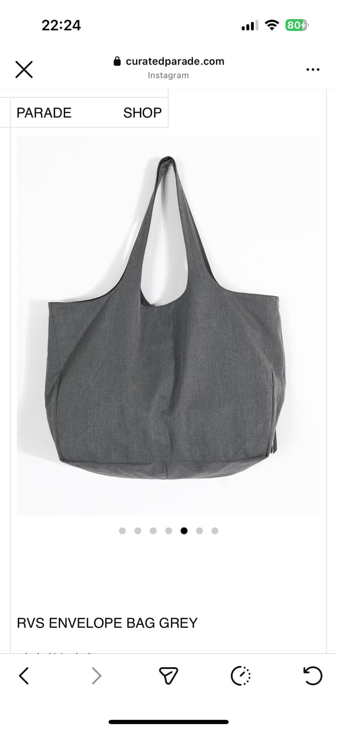 큐레이티드 퍼레이드 RVS ENVELOPE BAG GREY 상품이미지2