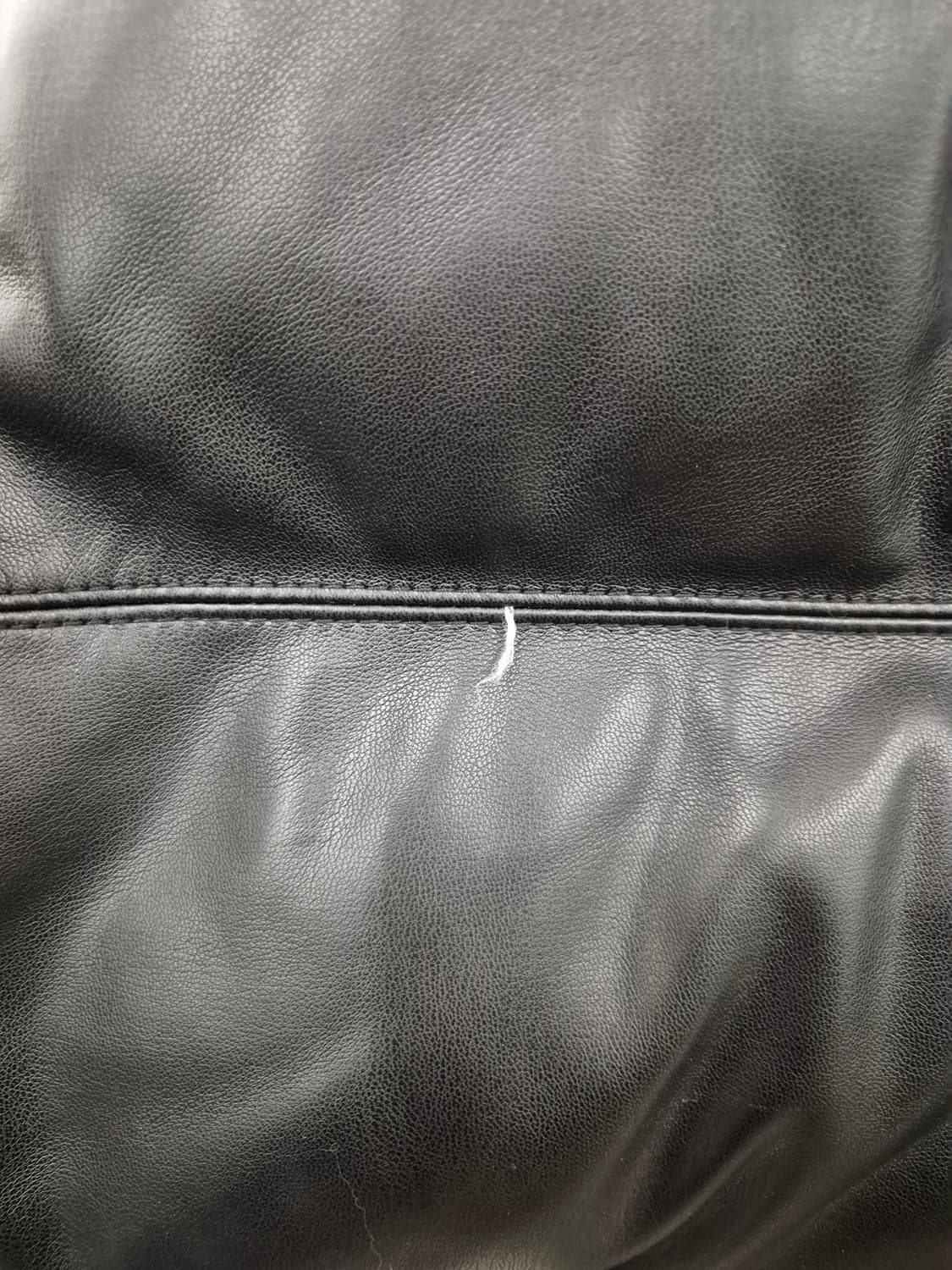 Agingccc 레더덕다운 패딩 M 블랙 상품이미지6