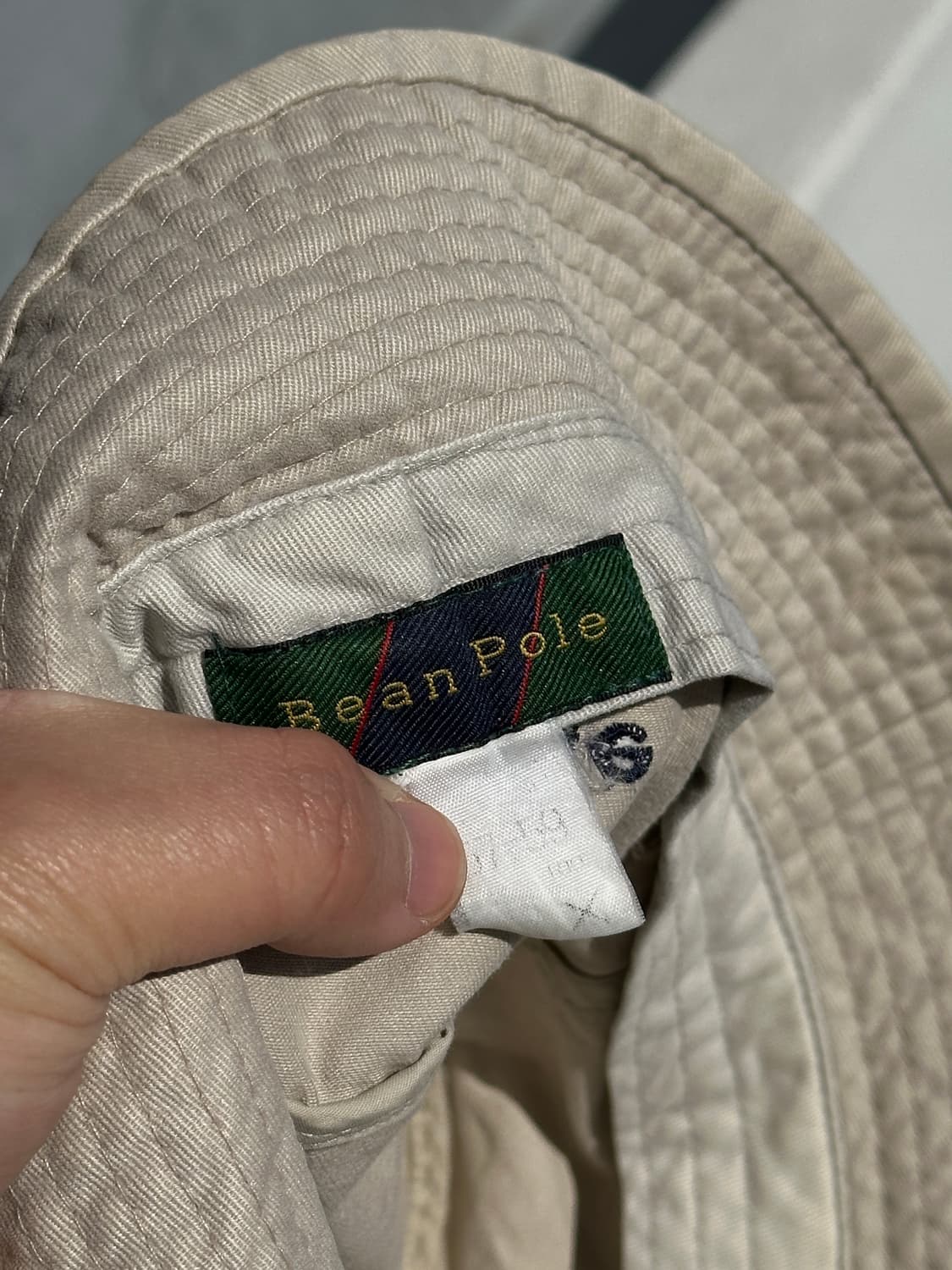 [S] 빈폴 베이지 버킷햇 올드 빈티지 모자 상품이미지8