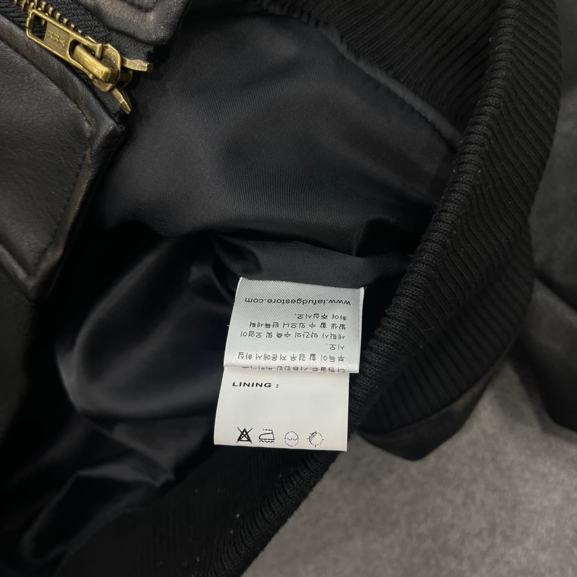 L 라퍼지 레더 바이커자켓 상품이미지6