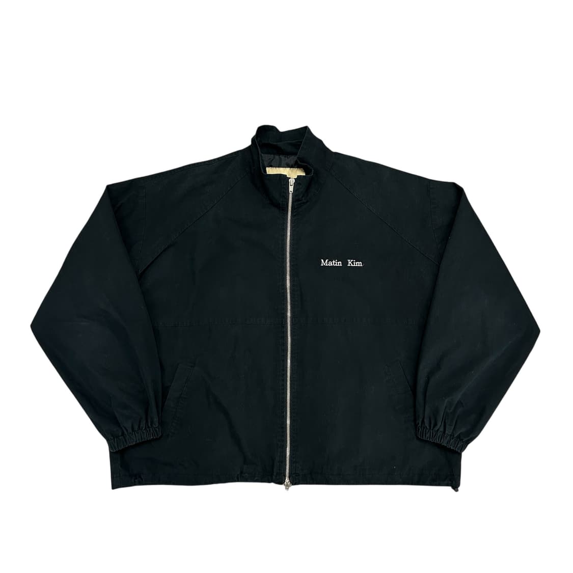 마뗑킴 블랙 스펠로고 블루종 자켓(F) 상품이미지1