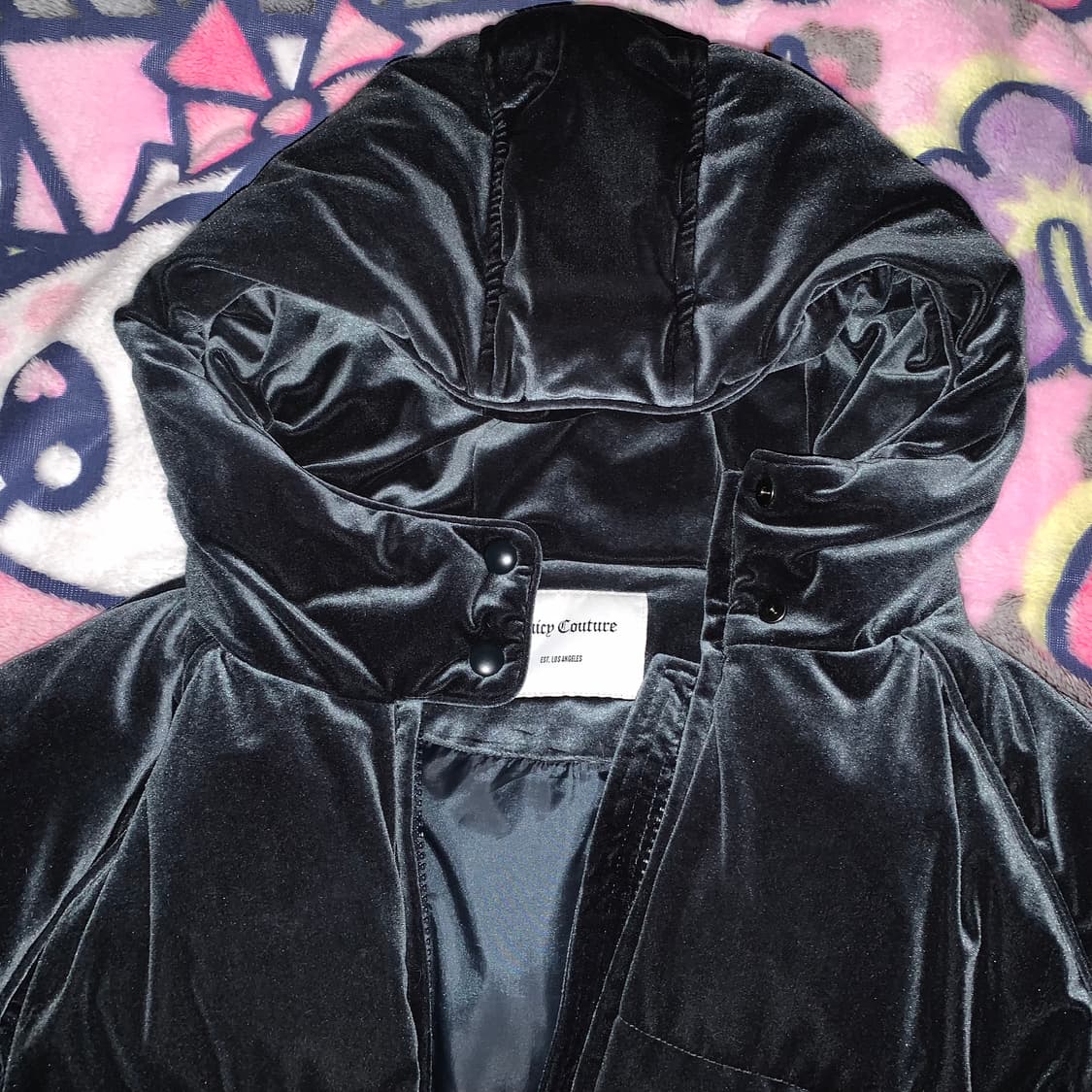 🎄쥬시꾸뛰르 딥그린 벨벳 갸루 y2k 패딩🎄 상품이미지2