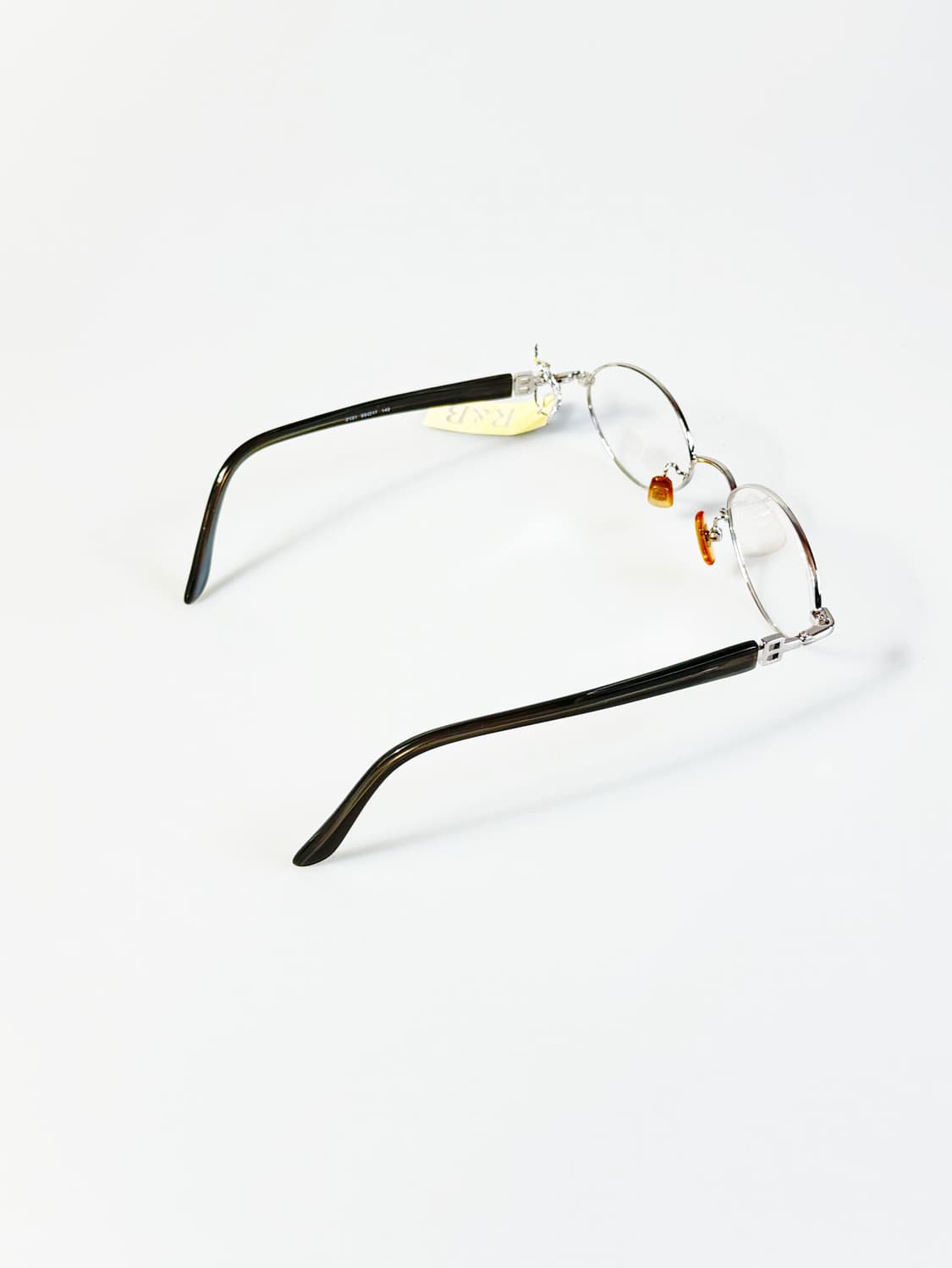 R&B EYEWEAR 실버 메탈 슬림 오벌 프레임 빈티지 안경 상품이미지4