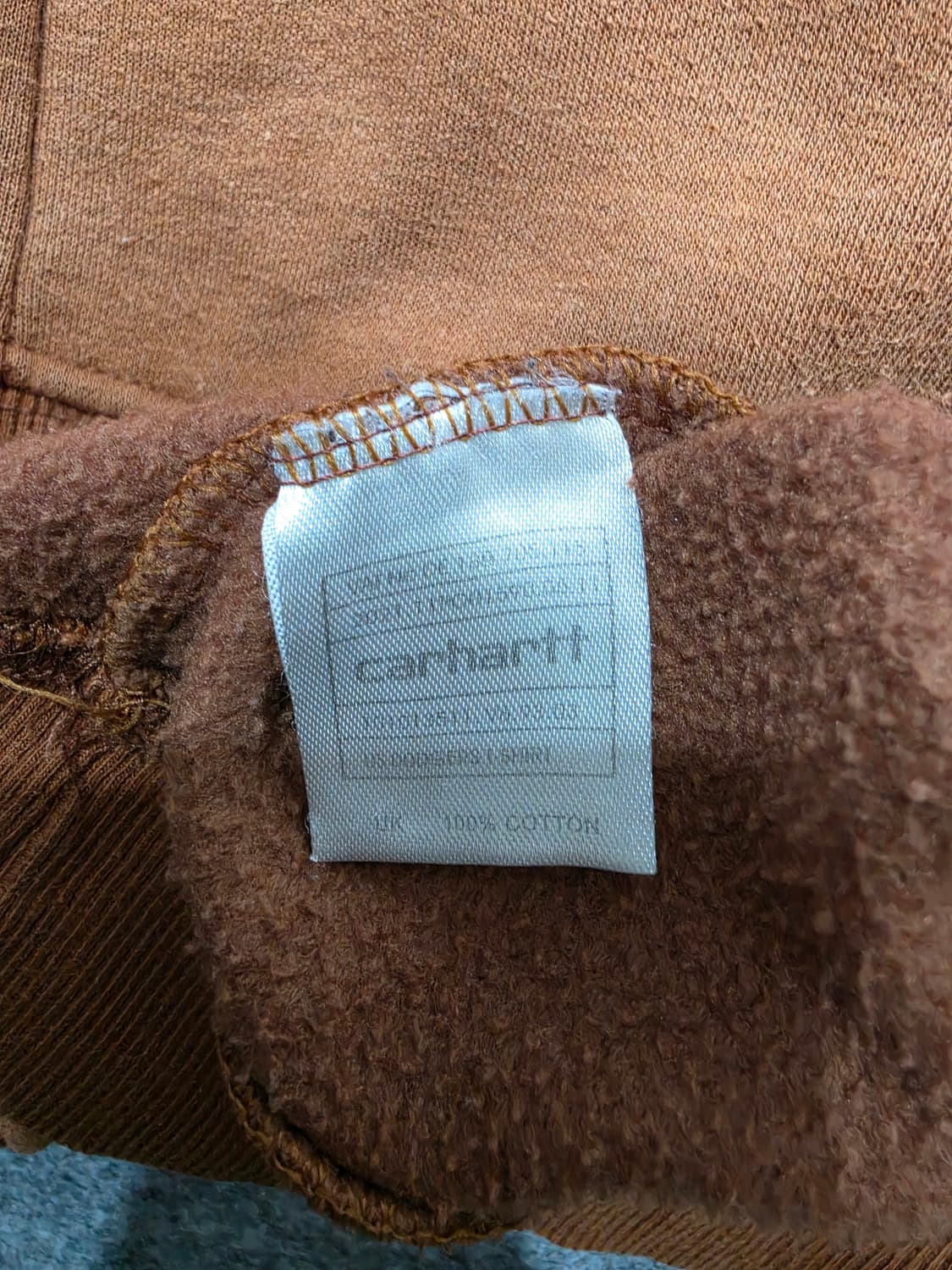 칼하트 스펠 빅로고 기모 맨투맨 된장 XL 상품이미지6