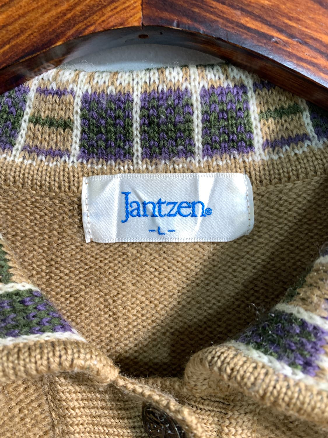 jantzen 울 100% 카라 니트 L 상품이미지7