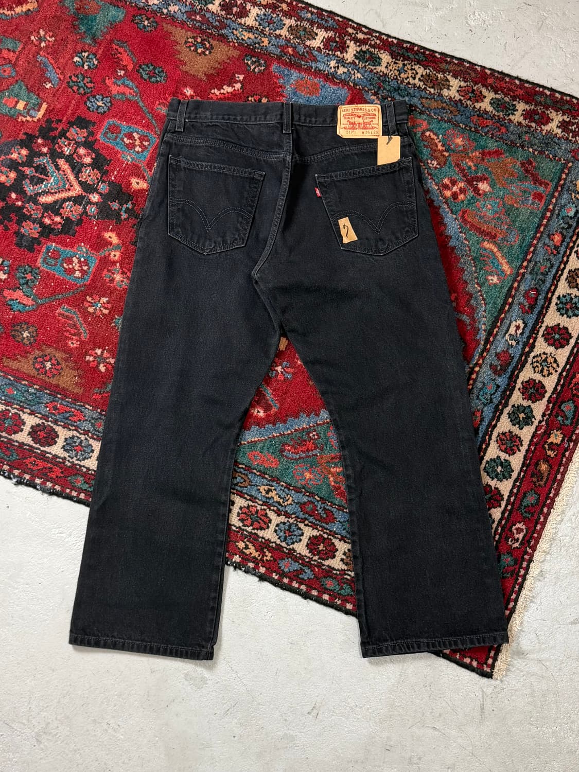 00's 빈티지 리바이스 517 블랙 부츠컷 플레어진 상품이미지3