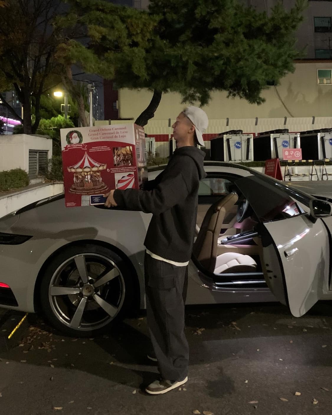 유루이 니트 후디 브라운 색상(수수료 무료) 상품이미지5