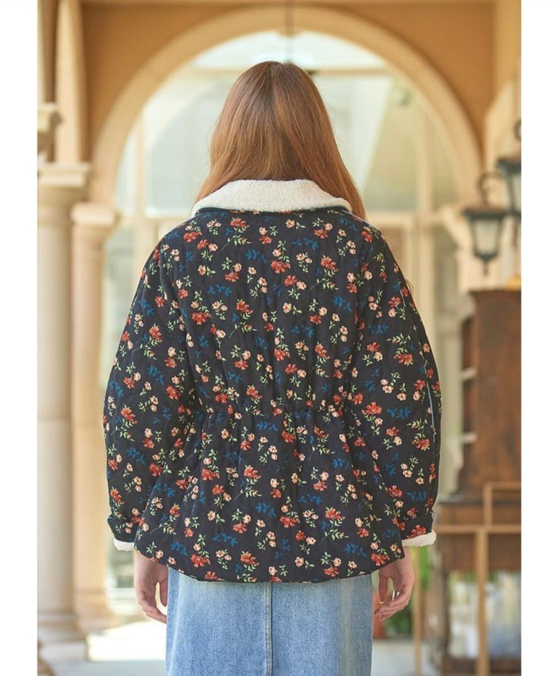 바이탈싸인 플라워 플리스 양털 자켓 상품이미지3