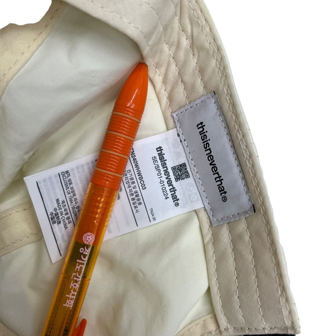 디스이즈네버댓 화이트배색 볼캡 상품이미지8