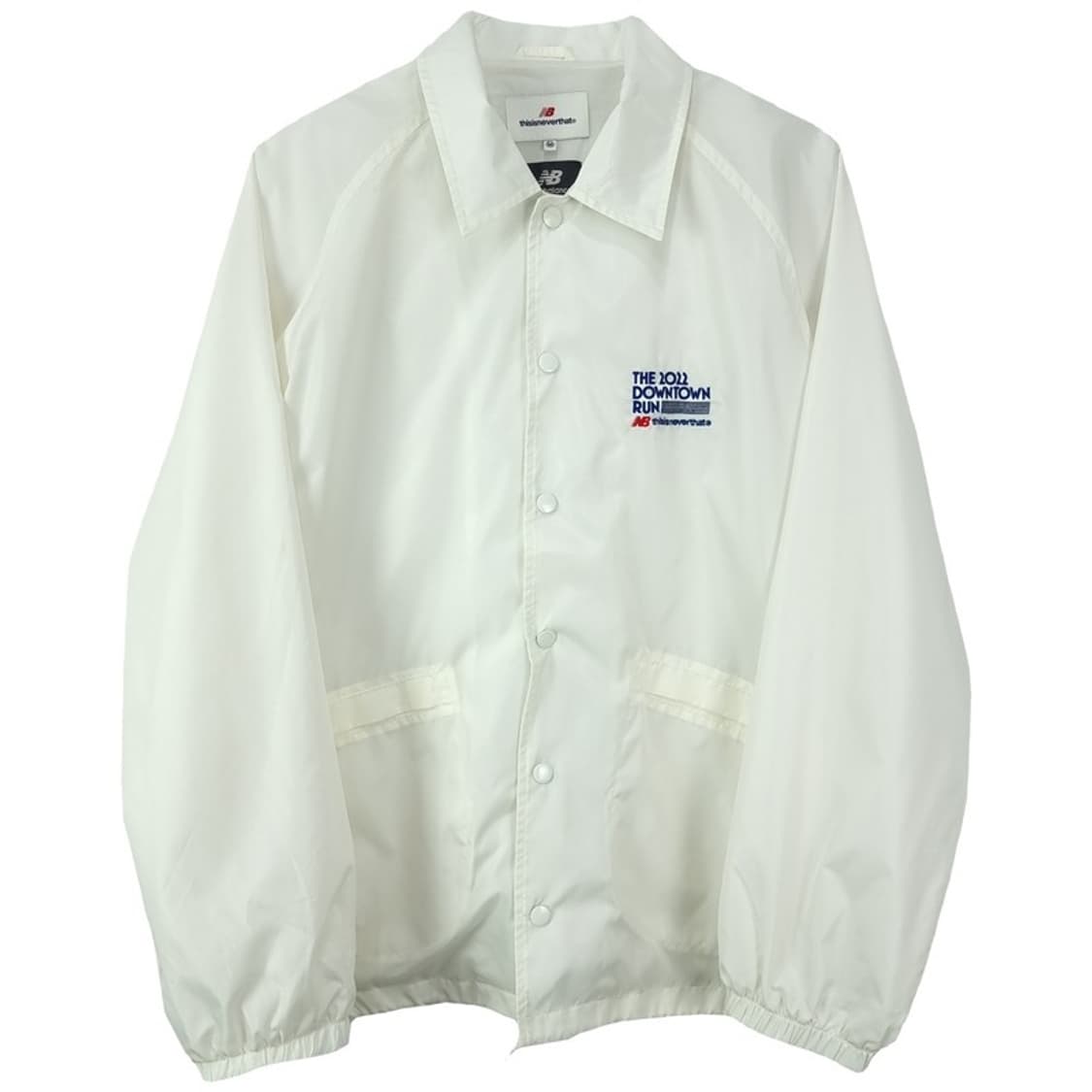 [디스이즈네버댓 X 뉴발란스] 오버핏 코치 자켓 아이보리 M19022 상품이미지2