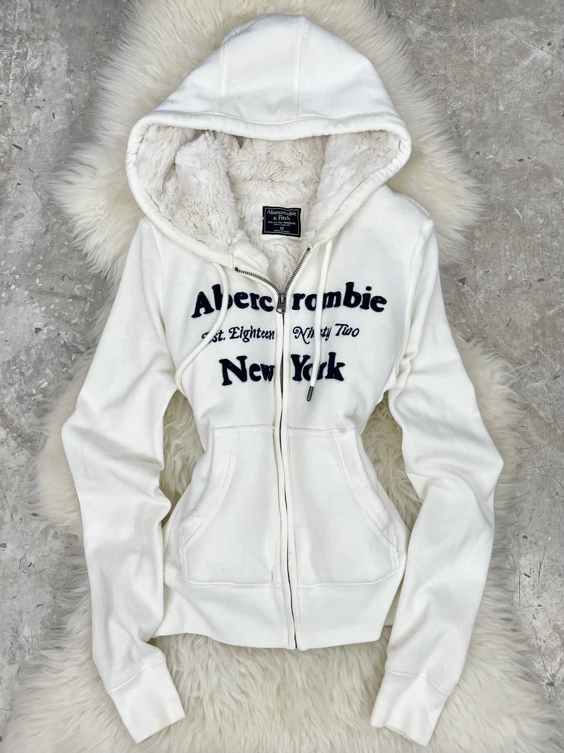 아베크롬비 로고 울프죠 화이트 *레어 상품이미지1