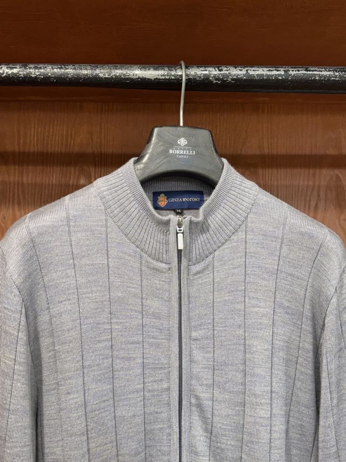 긴자모토키 집업 니트 상품이미지2