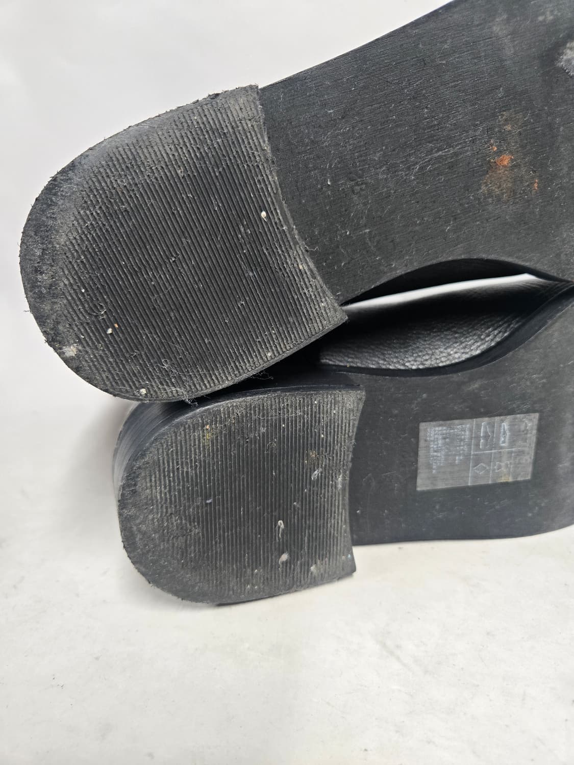 H&M 레더 블랙 첼시 부츠 240mm 상품이미지8