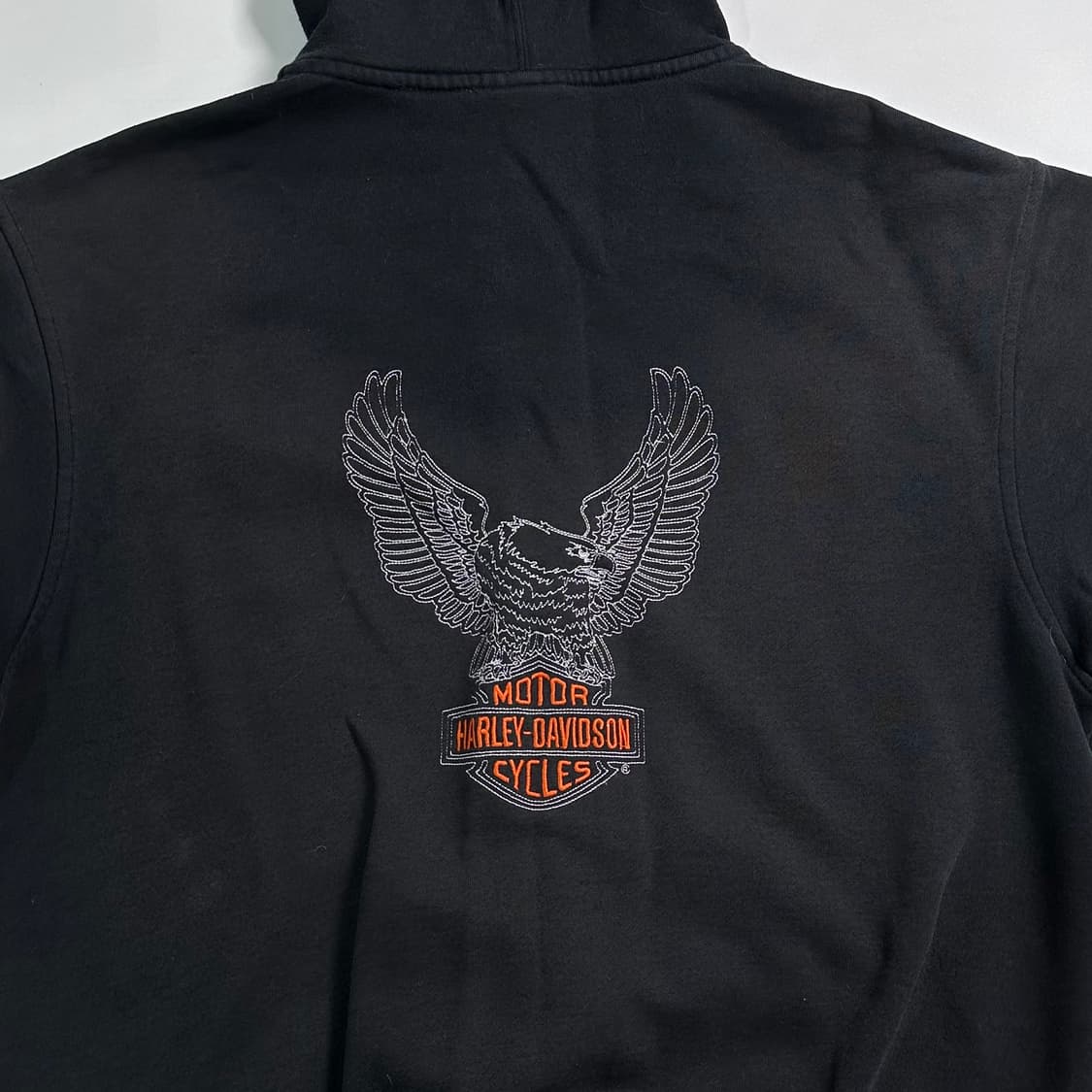 할리데이비슨 로고 블랙 후드집업 상품이미지6