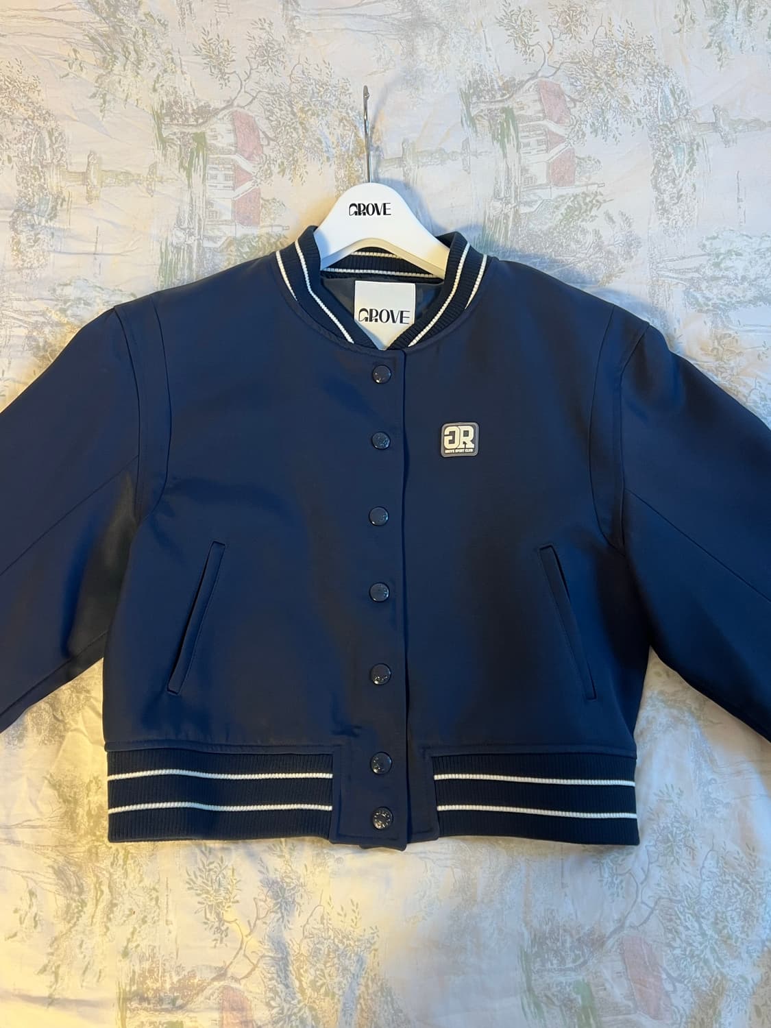 GROVE 그로브 네이비 봄버 자켓 상품이미지3