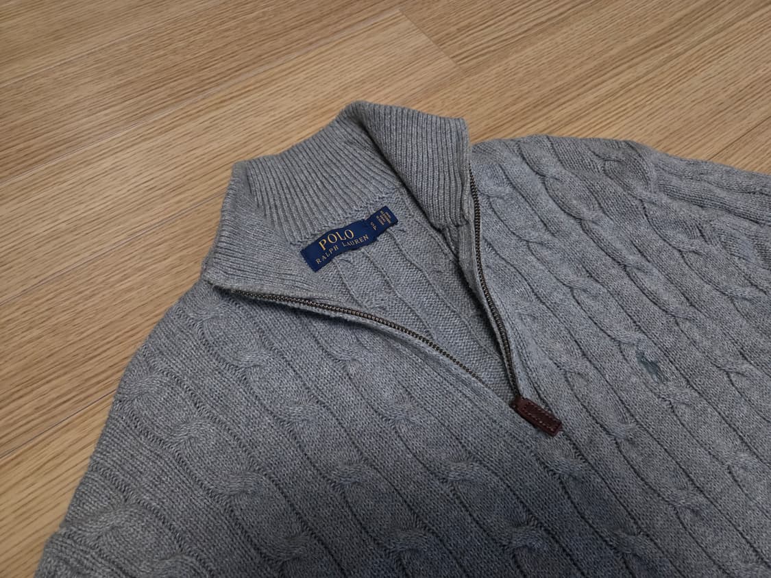 폴로 랄프로렌  코튼 케이블  하프 집업 스웨터 상품이미지4