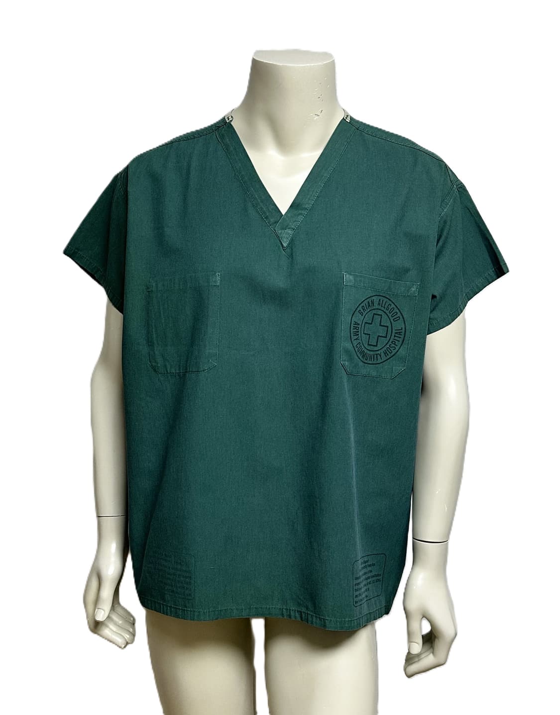 미국 미군 수술복 간호사 군의관 브이넥 반팔 티셔츠 (XL) 상품이미지1