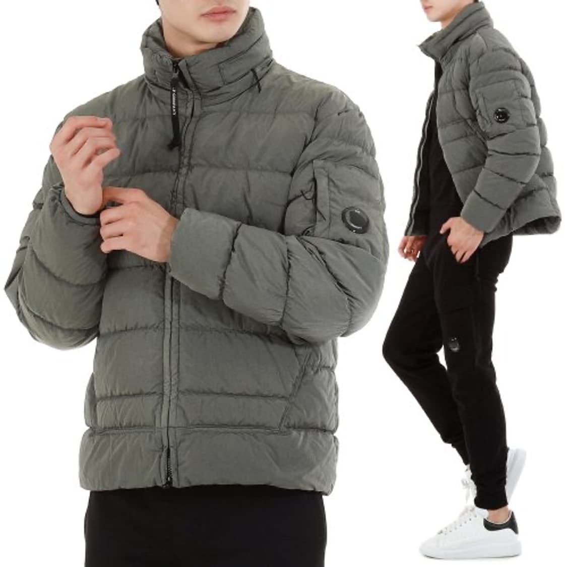 CP컴퍼니 에코 크롬 패딩 자켓 메탈릭 그레이 50 상품이미지4