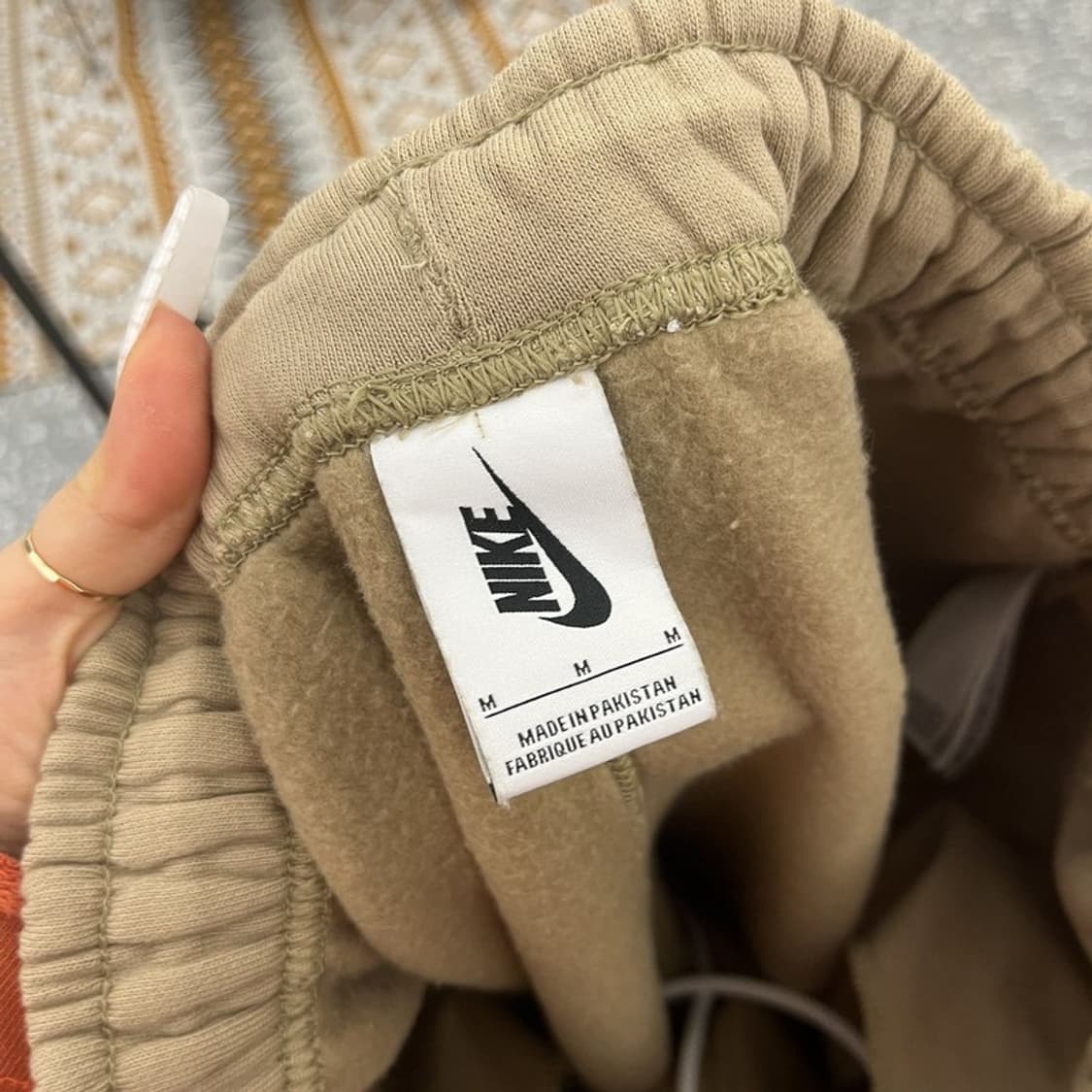 나이키 빈티지 레트로 캐주얼 오트밀 밴딩 스웻팬츠 M C10727 상품이미지5