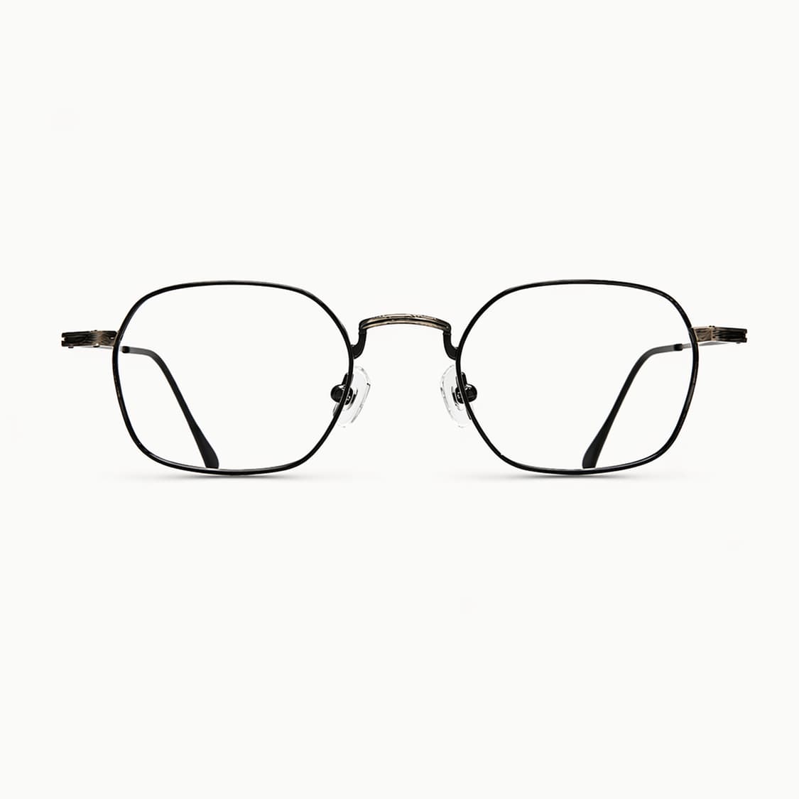 워시드블랙 컬러의 45사이즈 스퀘어 안경 상품이미지6