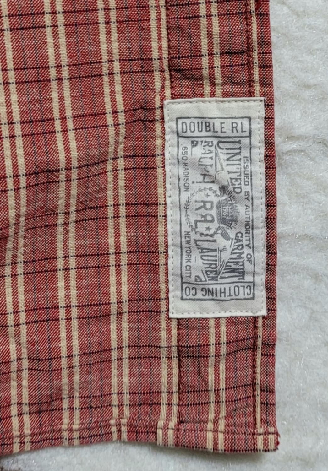 RRL 남성용 체크 남방(XL) 상품이미지6