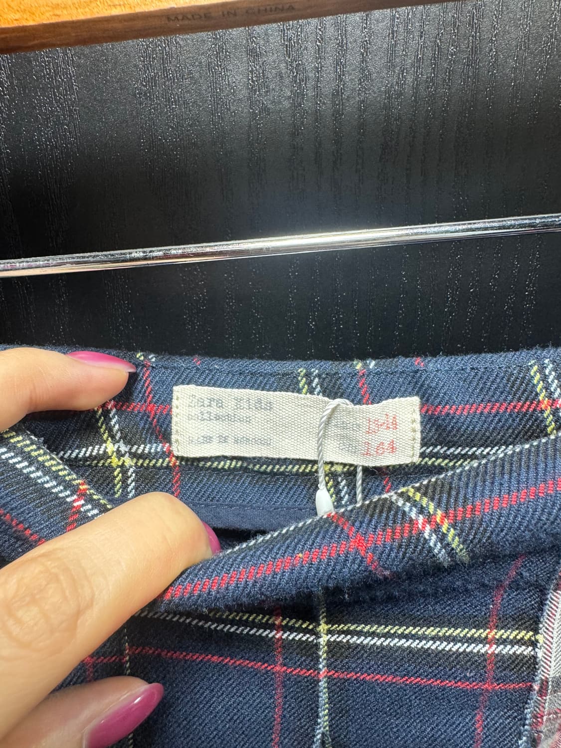zara skirt 체크 스커트 상품이미지3