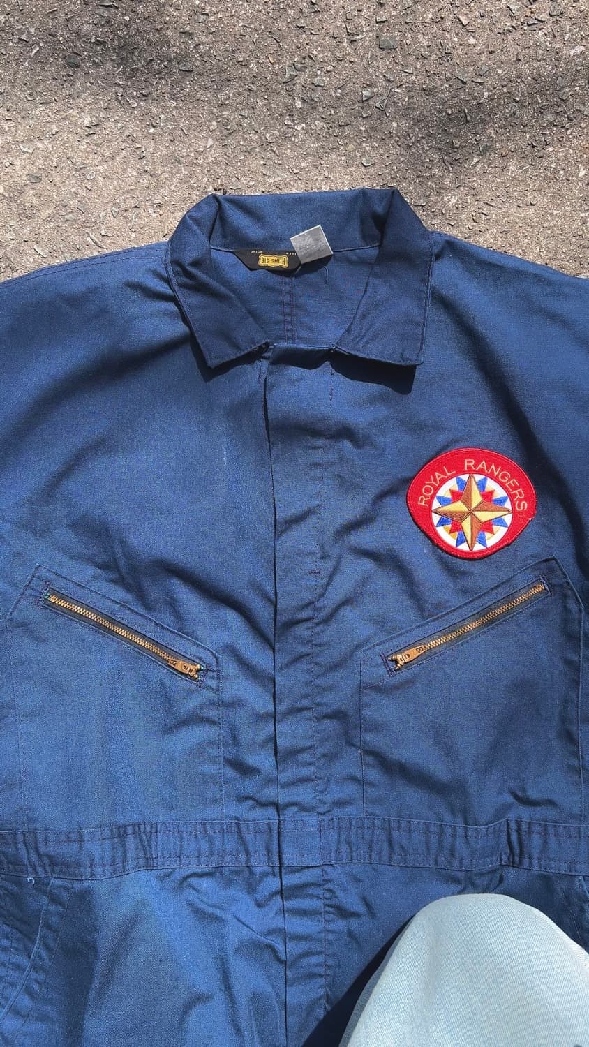 [90s USA vintage] Big smith 커버롤 blue XL 상품이미지1