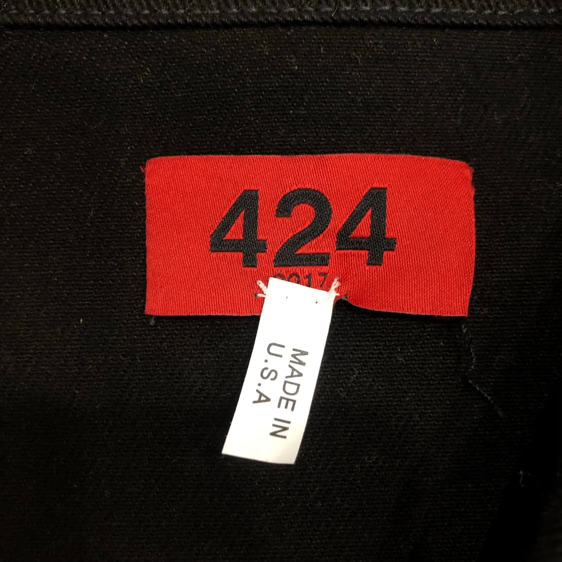 424 블랙 데님 트러커 자켓 상품이미지5