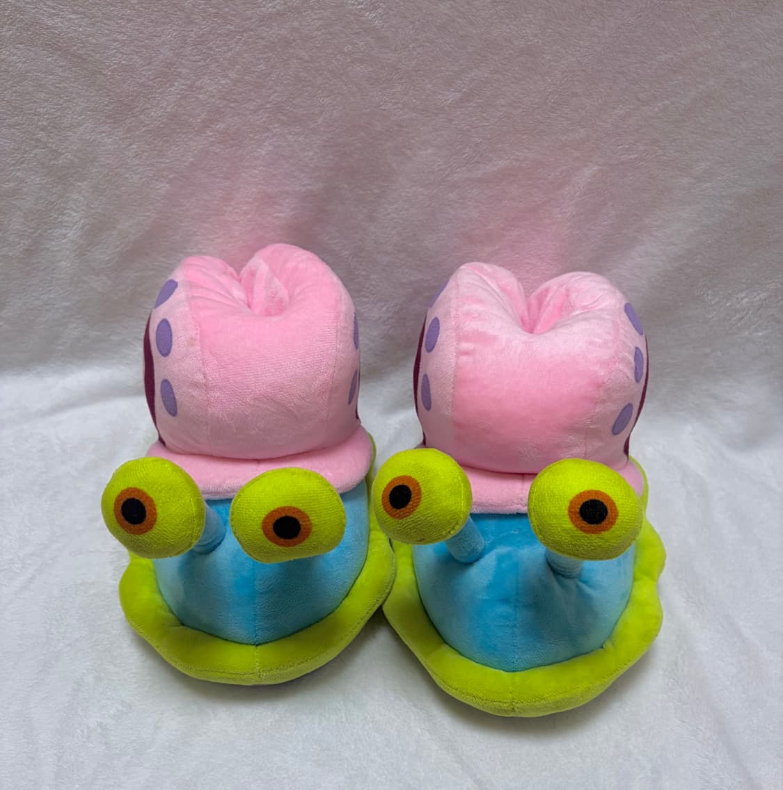 스폰지밥 달팽이 핑핑이 겨울 슬리퍼 털 슬리퍼 상품이미지2