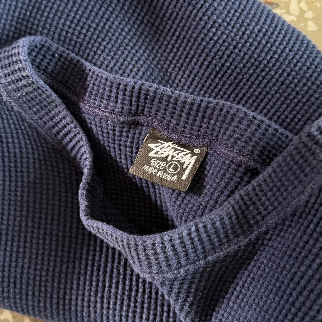 90s 올드 스투시 와플, 써멀 롱 슬리브 상품이미지7