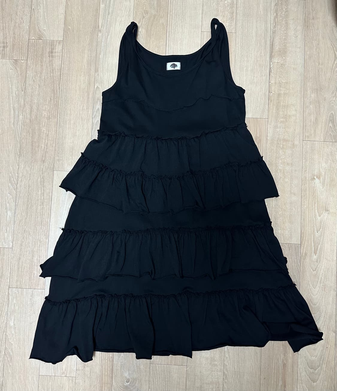 콜로신스 COLOCYNTH NYMPH LAYERED DRESS BLACK 상품이미지2