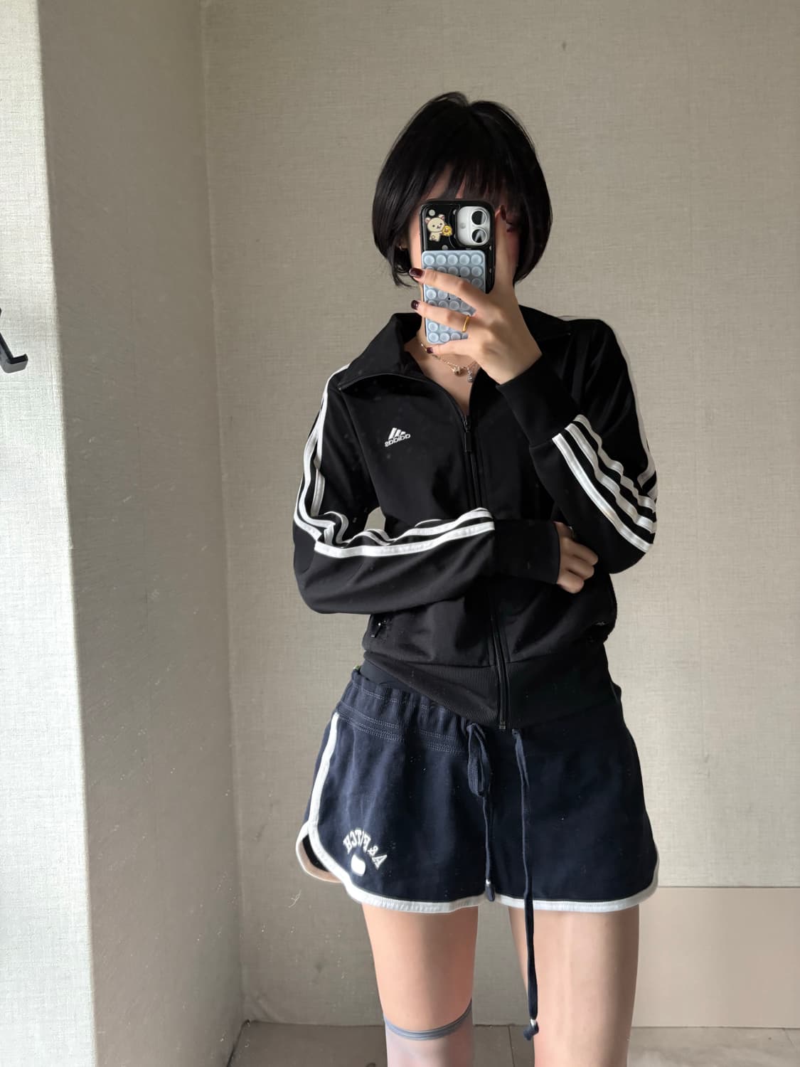 아디다스 블랙 슬림핏 져지 상품이미지4