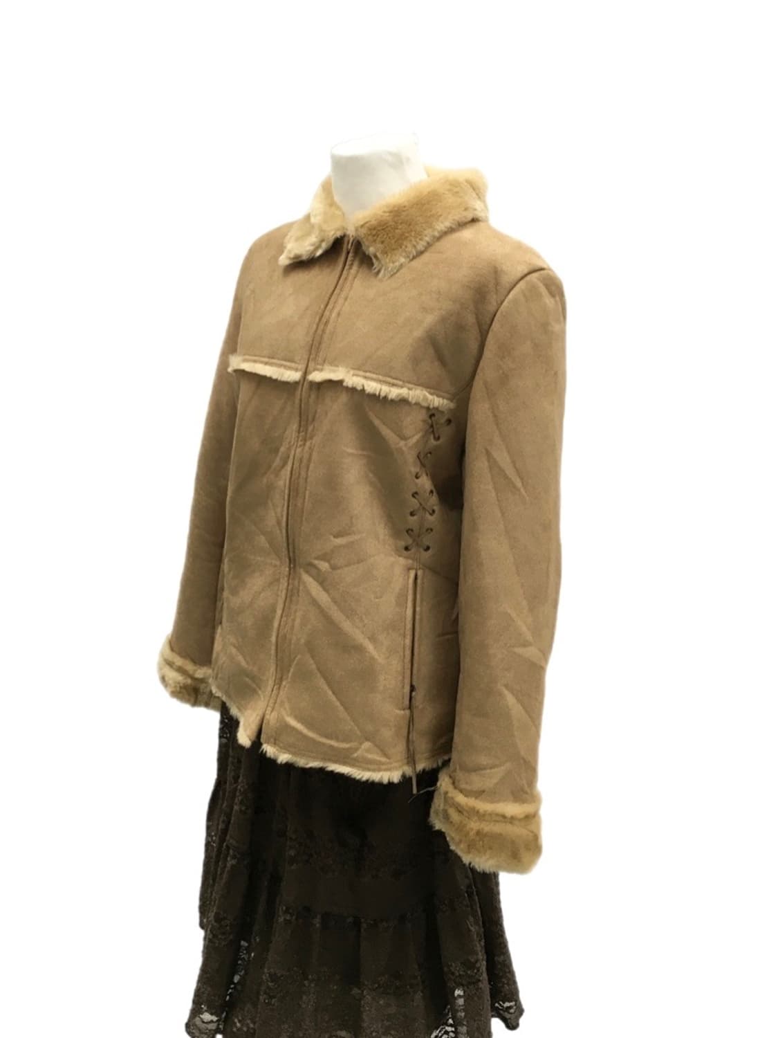 Sonia Rykiel Lace-up Shearling Jacket 상품이미지2