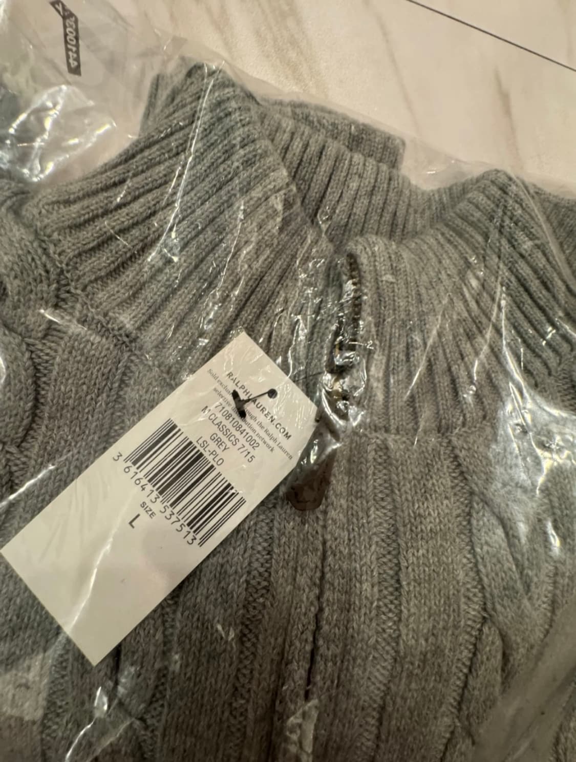 [새상품/정품]폴로 꽈배기 반집업 니트 남녀공용 3color 상품이미지3