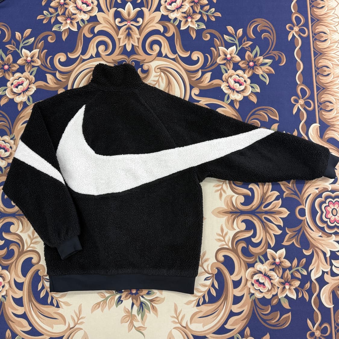 (XL)나이키 Nike 빅스우시 양면 플리스 자켓(블랙,검흰) 상품이미지4