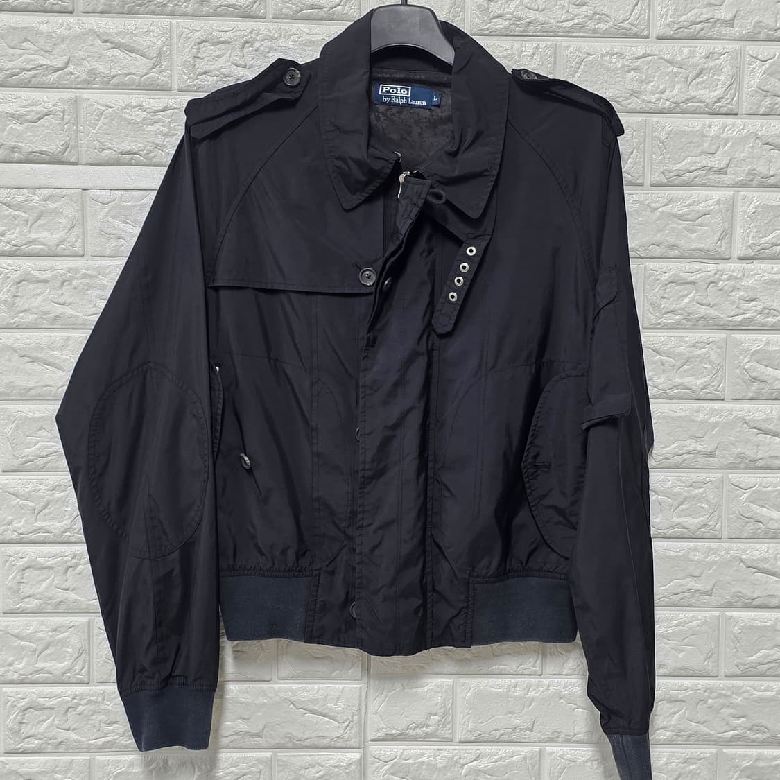택포// 폴로 랄프로렌 블랙 바람막이 자켓 L 상품이미지1