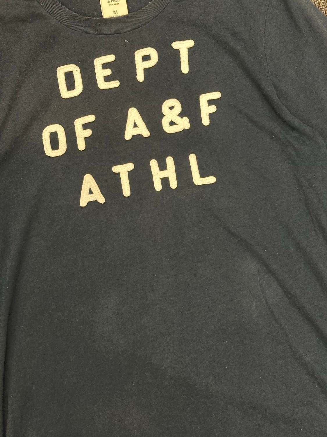 M)아베크롬비 vintage 그래픽 네이비 롱슬리브 상품이미지3