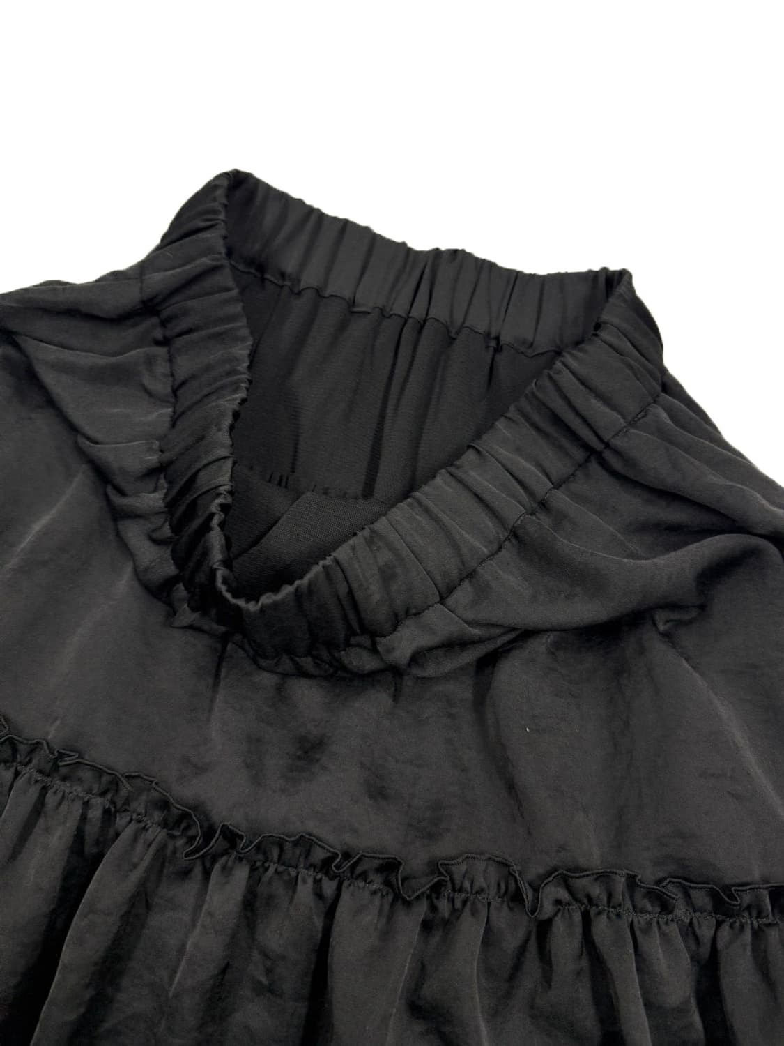 빈티지 Klein Plus 블랙 프릴 모리 2way 미니 스커트 상품이미지5