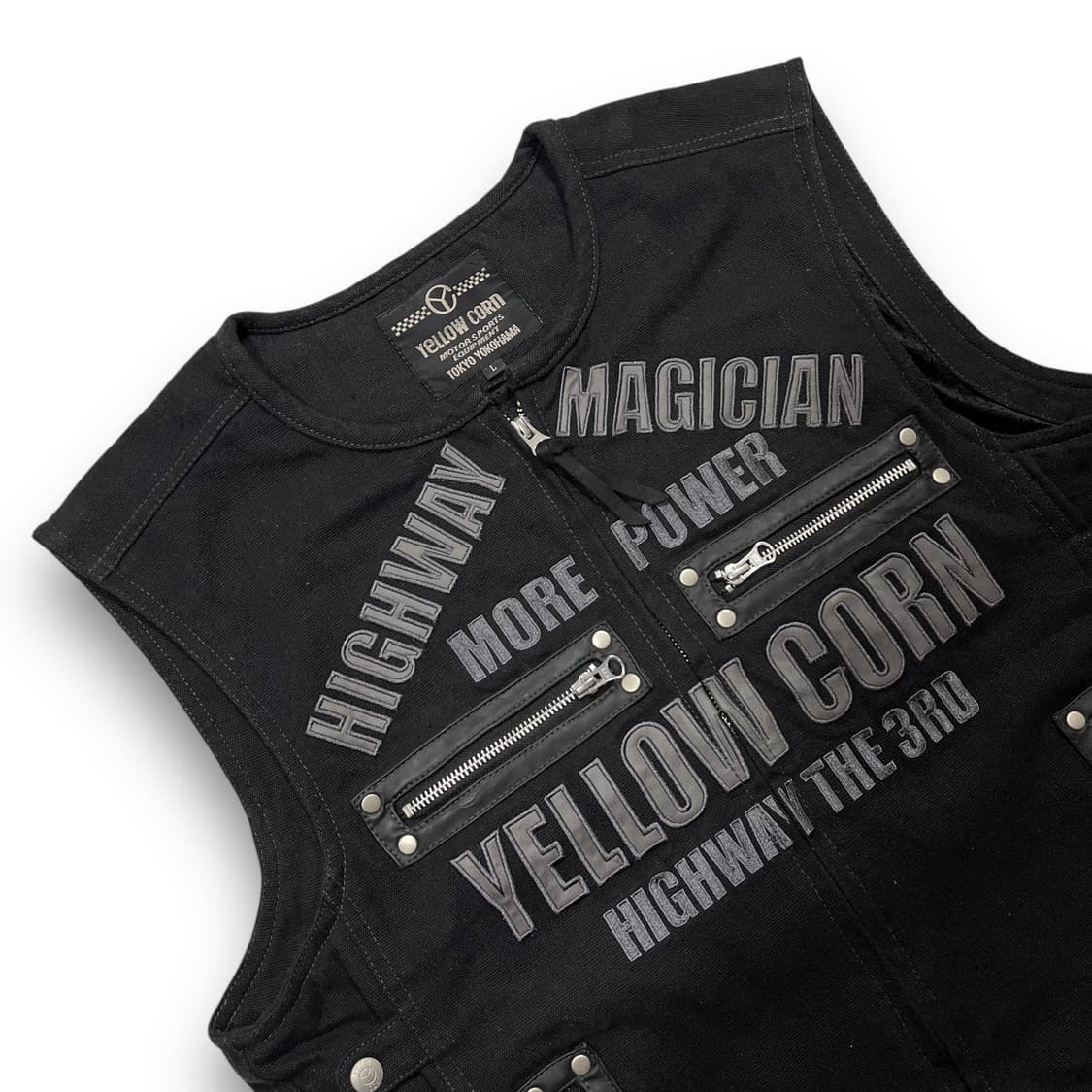 옐로우콘 모터사이클 바이커 다크 베스트/조끼 상품이미지2
