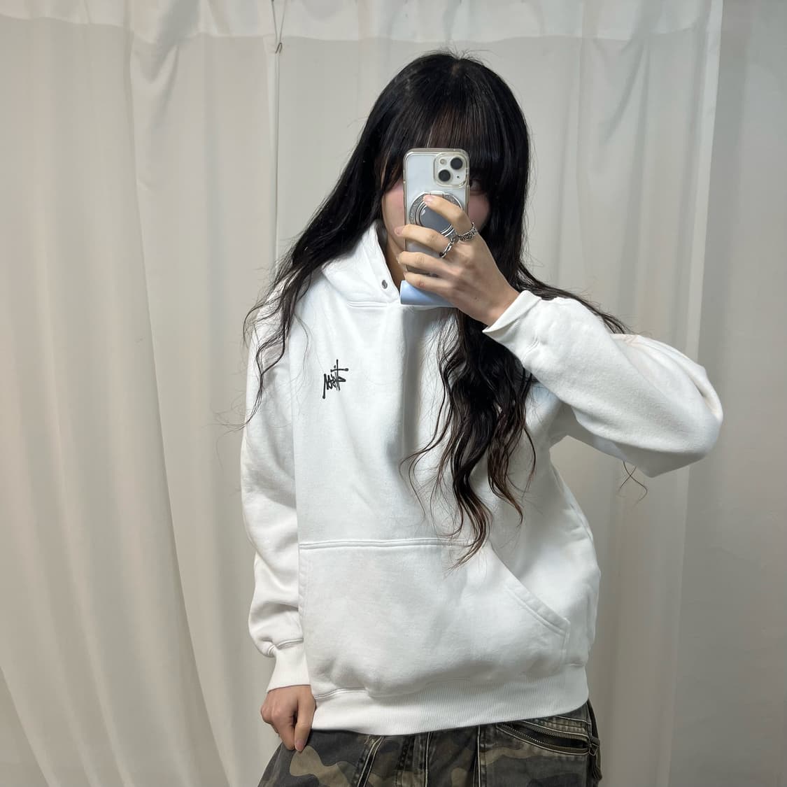 Stussy Stock Logo Hoodie 상품이미지1