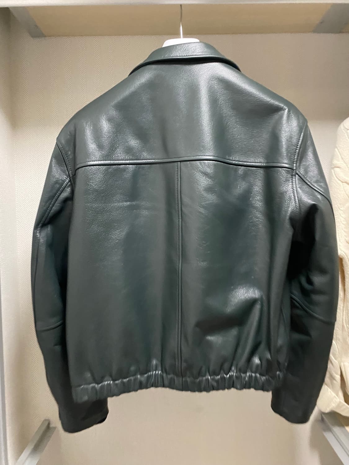 쿠어  고트 스킨 파일럿 레더 점퍼 M 상품이미지4