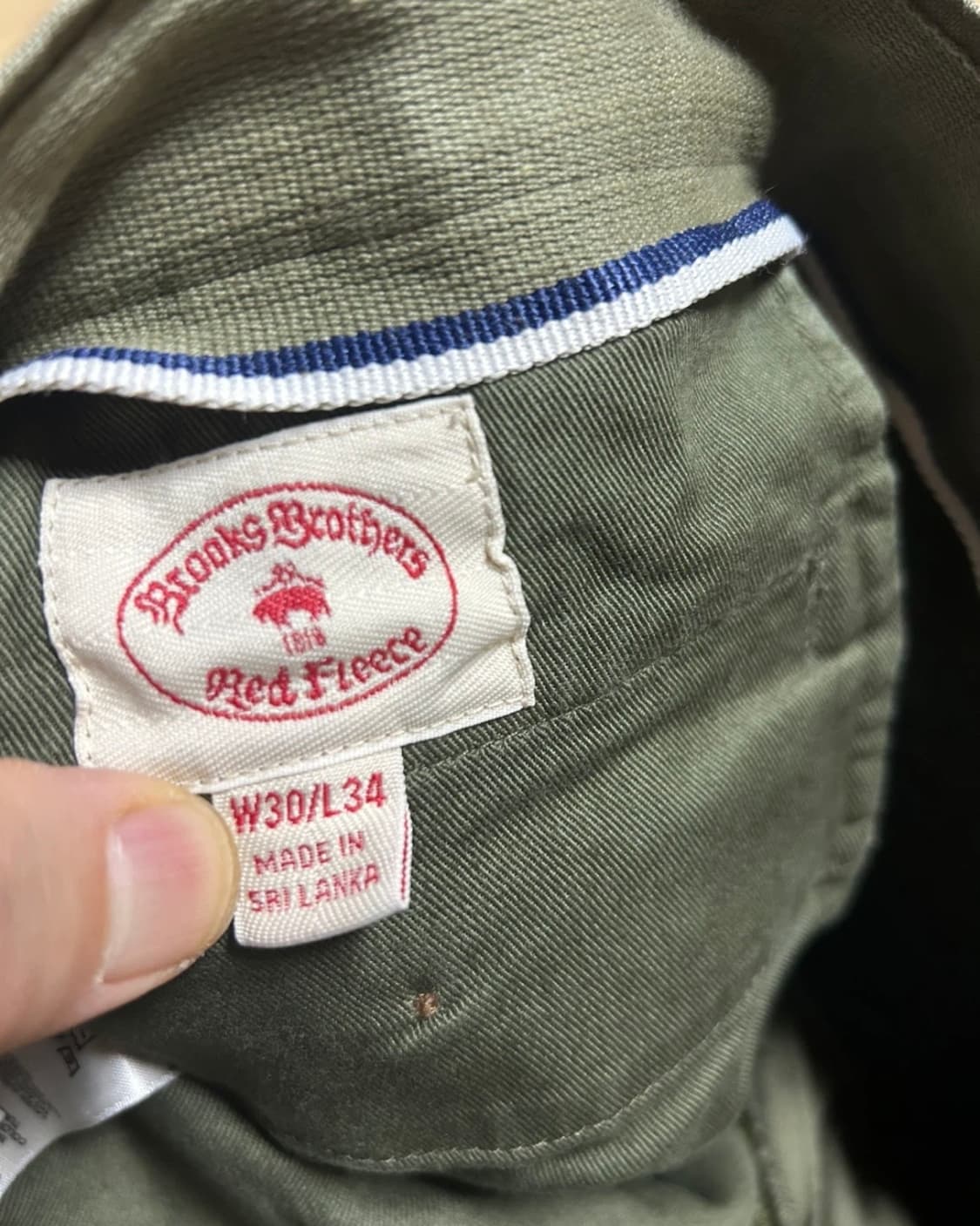 브룩스 브라더스_카고 팬츠 올리브_30 상품이미지3