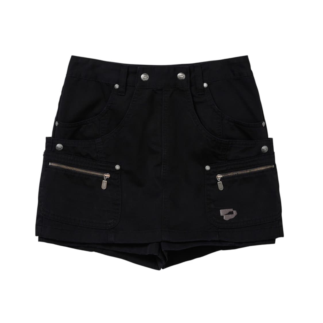 웰빙익스프레스 Layered Shorts 블랙 스커트 팬츠 치마바지 상품이미지1